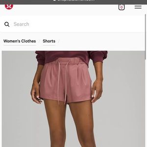 Teal barely worn LuluLemon Stroll at Sundown short